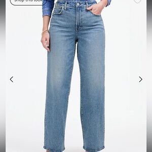 Madewell Curvy Perfect Vintage Wide Leg Jean Size 31